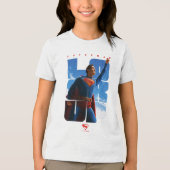 T-shirt En Tri-matière Superman regarde Pose (Recto)