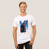 T-shirt En Tri-matière Superman regarde Pose (Recto plein)