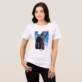 T-shirt En Tri-matière Superman regarde Pose (Recto plein)