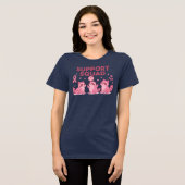 T-shirt En Tri-matière Support Squad Pink Ribbon Raccoons (Recto plein)