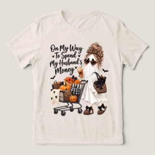 T-shirt En Tri-matière Sur mon chemin pour dépenser l'argent de mon mari