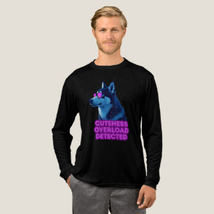 T-shirt En Tri-matière Surcharge de Cutesse Détectée – Adorable Husky Néo