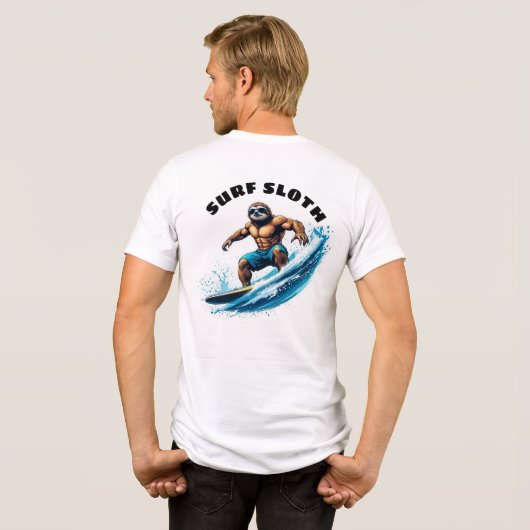 T-shirt En Tri-matière Surf Sloth (Verso intégral)