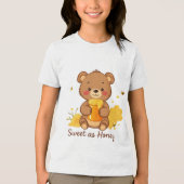 T-shirt En Tri-matière Sweet as Honey - Filles (Recto)