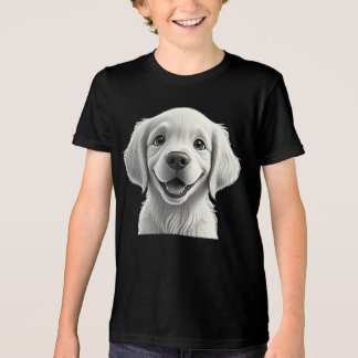 T-shirt En Tri-matière Sweet Golden Joy: Pixar-Style Puppy Friends