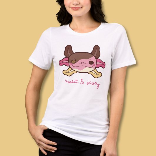 T-shirt En Tri-matière Sweet & Sassy Axolotl Neapolitan Crème glacée