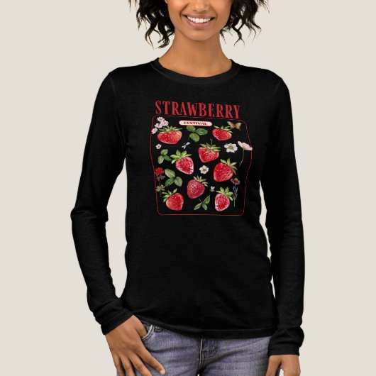 T-shirt En Tri-matière Sweet Strawberry Festival T-Shirt | Amusement Summ (Recto)