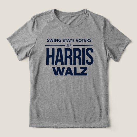 T-shirt En Tri-matière Swing State Voters for Harris Walz (Design Recto)