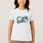 T-shirt En Tri-matière Symbol Infinity of Blue Morpho Butterflies (Recto)