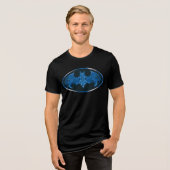T-shirt En Tri-matière Symbole de chauve-souris à fumée bleue (Recto plein)