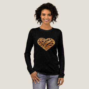 T-shirt En Tri-matière Symbole de l'amour au cœur doré intemporel
