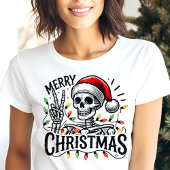 T-shirt En Tri-matière SYMBOLE Joyeux Noël Squelette de paix