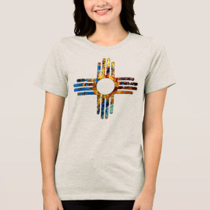 T-shirt En Tri-matière Symbole Sun Zia du Nouveau-Mexique
