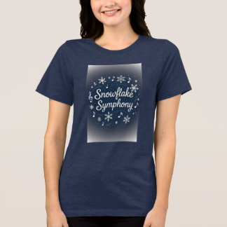T-shirt En Tri-matière Symphonie de flocon de neige