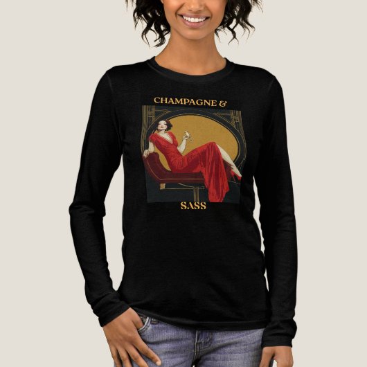 T-shirt En Tri-matière T-Chemise Sleft Champagne Et Sass (Recto)