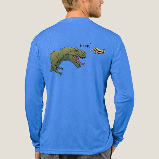 T-shirt En Tri-matière T-Rex Dinosaur Boop Tyrannosaurus Hommes (Verso)