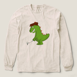 T-shirt En Tri-matière T-Rex dinosaure drôle jouant au golf