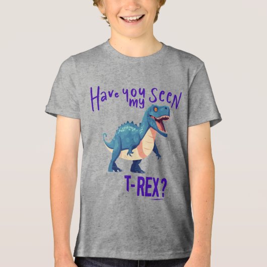 T-shirt En Tri-matière T-Rex perdu - Dino Adventure Tee (Recto)