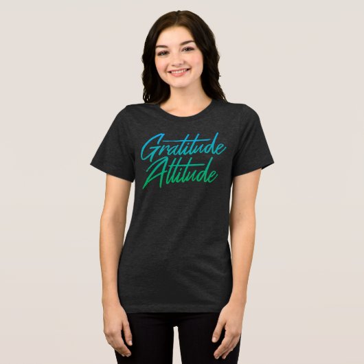 T-shirt En Tri-matière T-shirt attitude de gratitude (Recto plein)