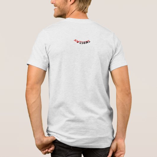 T-shirt En Tri-matière T-shirt Bella+Canvas - génial (Verso)