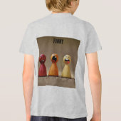 T-shirt En Tri-matière T-shirt Bella+Canvas Jeune Tri-Mélange, Flèche Bla (Verso)