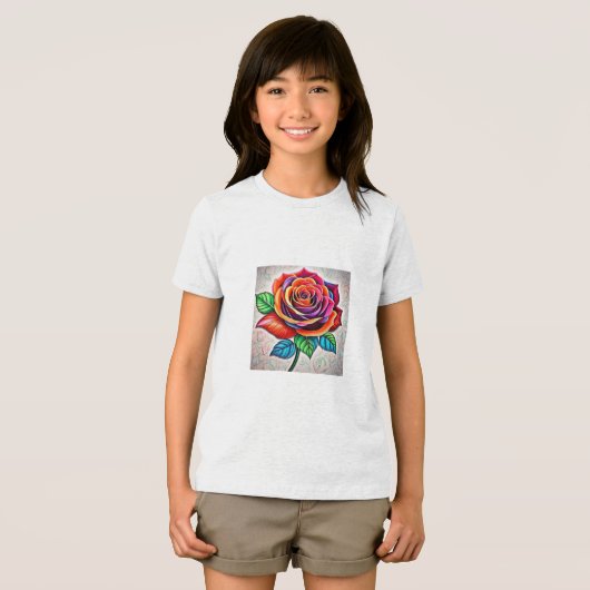 T-shirt En Tri-matière T-shirt Bella+Canvas Jeune Tri-Mélange, Flèche Bla (Recto plein)