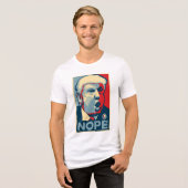 T-shirt En Tri-matière T-shirt Bella+Canvas - NOPE - Blanc (Recto plein)