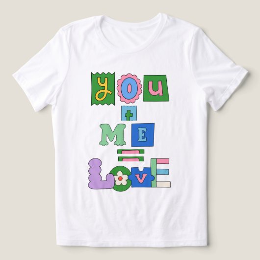 T-shirt En Tri-matière T-shirt blanc valentine's jour pour cadeau (Design Recto)
