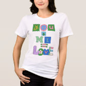 T-shirt En Tri-matière T-shirt blanc valentine's jour pour cadeau (Recto)