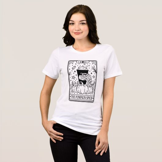 T-shirt En Tri-matière T-shirt citrouille Carte Tarot Halloween épice (Recto plein)