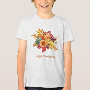 T-shirt En Tri-matière T-shirt Citrouille de Thanksgiving
