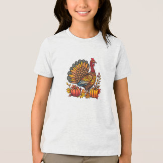 T-shirt En Tri-matière T-shirt Citrouille Thanksgiving Turquie
