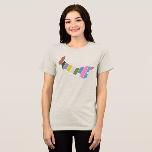 T-shirt En Tri-matière T-shirt couleur PEI (Recto plein)