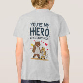 T-shirt En Tri-matière T-Shirt de Citation de mon héros (Verso)