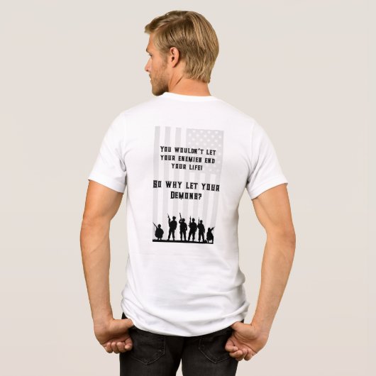 T-shirt En Tri-matière T-shirt des démons intérieurs - Sensibilisation à (Verso intégral)