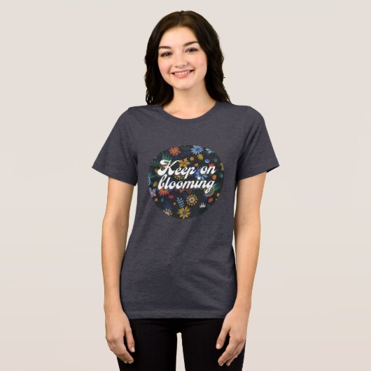 T-shirt En Tri-matière t-shirt design fleuri- garder en fleur (Recto plein)