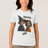 T-shirt En Tri-matière T-shirt d'Halloween pour enfants - Éffrayant plais (Recto)