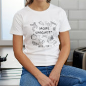 T-shirt En Tri-matière T-shirt Doodle de pasta Lover