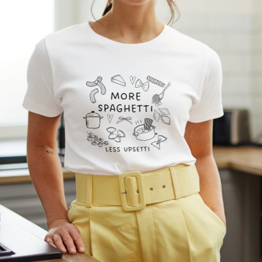 T-shirt En Tri-matière T-shirt Doodle de pasta Lover