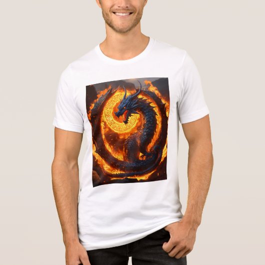 T-shirt En Tri-matière T-shirt Dragon Aquarelle Whimsical (Recto)