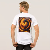 T-shirt En Tri-matière T-shirt Dragon Aquarelle Whimsical (Verso intégral)