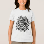 T-shirt En Tri-matière T-shirt Dragon asiatique traditionnel (Recto)