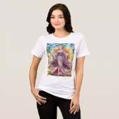 T-shirt En Tri-matière T-shirt en toile pour femmes (Recto plein)
