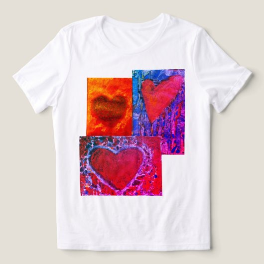 T-shirt En Tri-matière T-shirt Enfants Coeurs multiples (Design Recto)