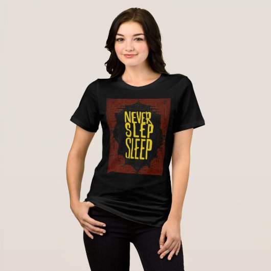 T-shirt En Tri-matière T-shirt femme 'Never Step Sleep' (Recto plein)
