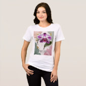T-shirt En Tri-matière T-shirt femme orchidée élégante (Recto plein)