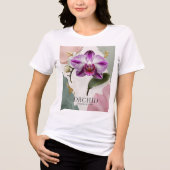 T-shirt En Tri-matière T-shirt femme orchidée élégante (Recto)
