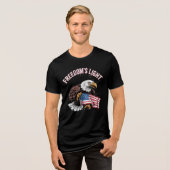 T-shirt En Tri-matière T-shirt Freedom's Light Bald Eagle USA (Recto plein)