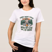 T-shirt En Tri-matière T-shirt Funny Frustrated Hiker Mountains (Recto)