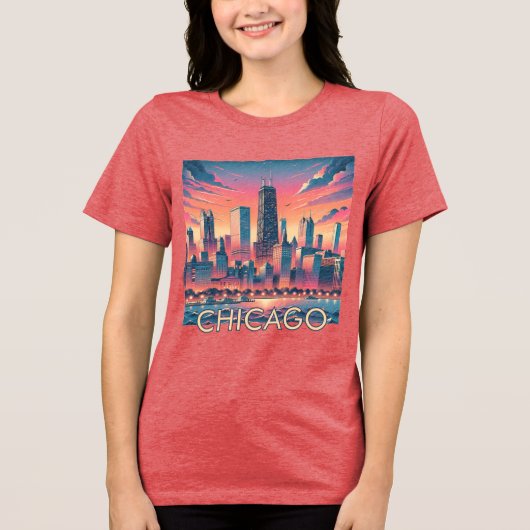 T-shirt En Tri-matière T-shirt graphique CHICAGO (Recto)
